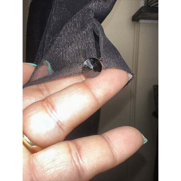 NWT WES GORDON Black Silk Lace Asymmetrical Hem CAMISOLE SLIP Dress Sz 8 $1094 - Picture 9 of 14